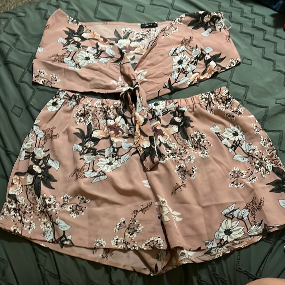Floral 2 piece set pink since 3xl